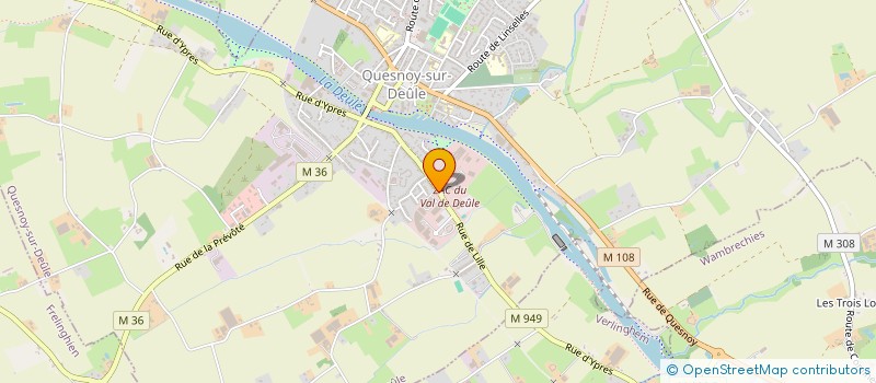 localisation de l'entreprise ASSOCIATION QUESNOY ET SON HISTOIRE  QUESNOY-SUR-DEULE