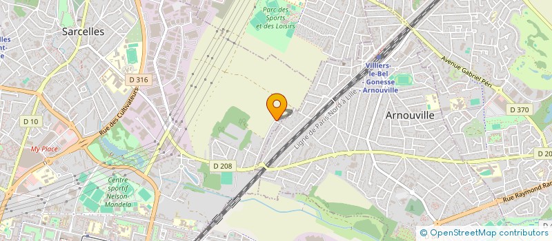 localisation de l'entreprise ASSOCIATION QUINTESCENCE à SARCELLES