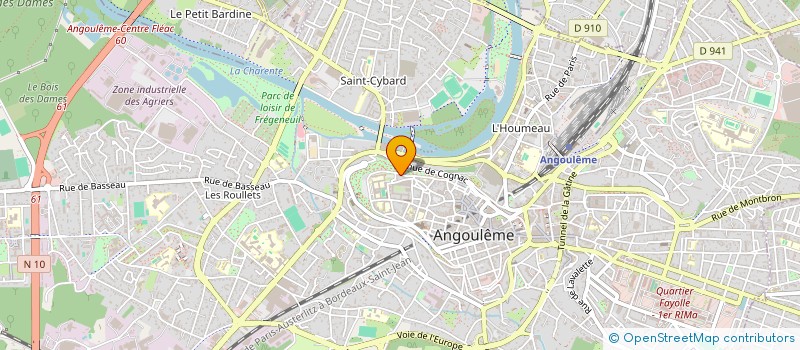 localisation de l'entreprise ASSOCIATION QUINTETRIS à ANGOULEME