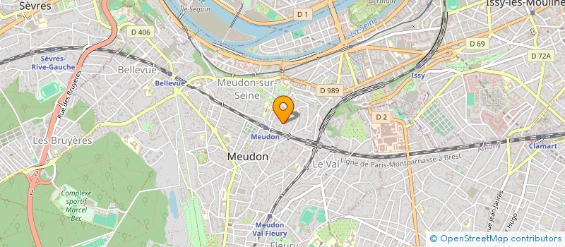 localisation de l'entreprise ASSOCIATION QUOFRANCE à MEUDON
