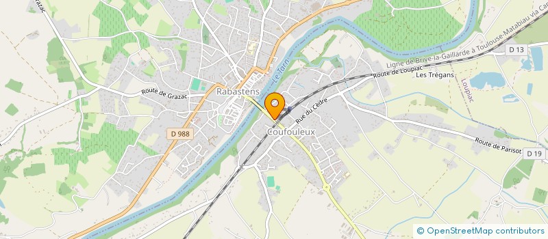 localisation de l'entreprise ASSOCIATION RABASCOUF  COUFOULEUX