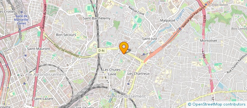 localisation de l'entreprise ASSOCIATION RACATI ESPERANCE  MARSEILLE