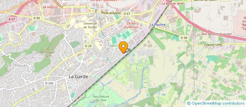localisation de l'entreprise ASSOCIATION RACINES SOLIDARITE à LA GARDE