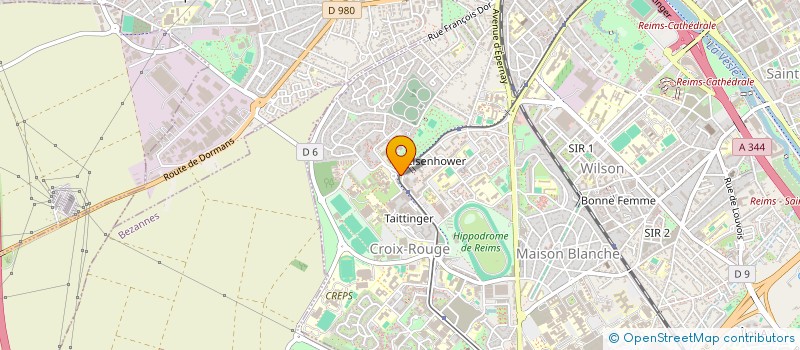 localisation de l'entreprise ASSOCIATION RACING CLUB CHAMPAGNE  REIMS