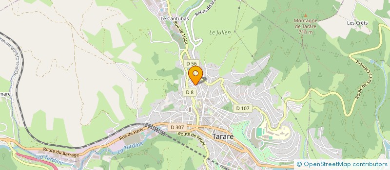 localisation de l'entreprise ASSOCIATION RADIO BEL AIR  TARARE