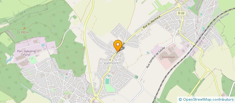 localisation de l'entreprise ASSOCIATION RADIO COUP DE FOUDRE  VALMONT