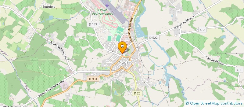 localisation de l'entreprise ASSOCIATION RADIO D ARTAGNAN  NOGARO