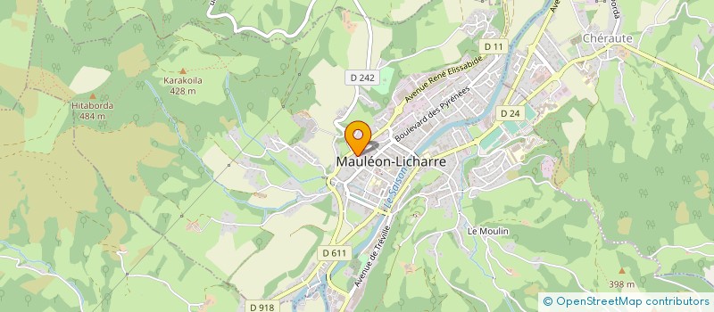 localisation de l'entreprise ASSOCIATION RADIO MENDI LILIA à MAULEON-LICHARRE