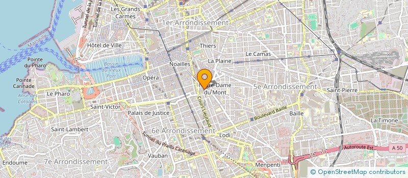 localisation de l'entreprise ASSOCIATION RADIO MERV'  MARSEILLE