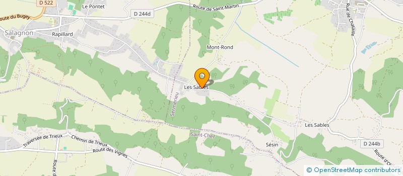 localisation de l'entreprise ASSOCIATION RADIOAMATEUR DE L'ISLE CREMIEU  SERMERIEU