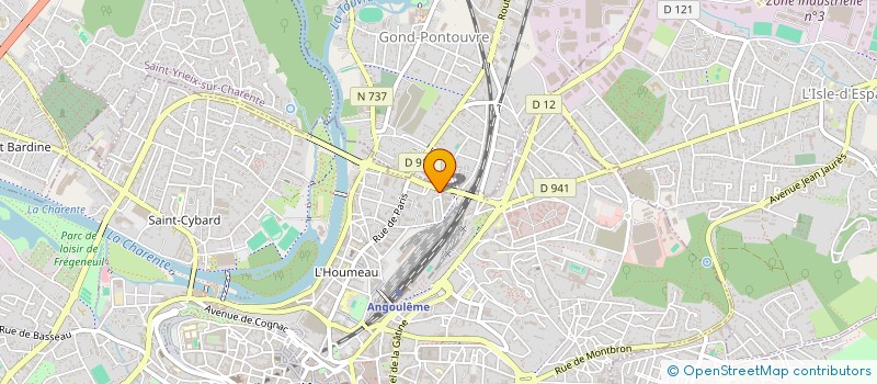 localisation de l'entreprise ASSOCIATION RADIOPHONIQUE SINFONIA à ANGOULEME
