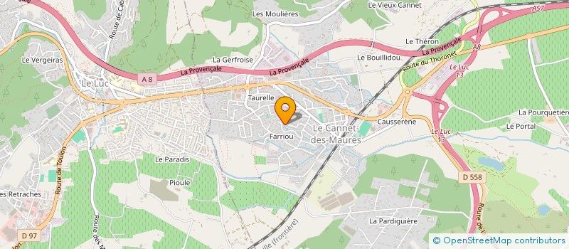 localisation de l'entreprise ASSOCIATION RAID HUMANITAIRE 83 à LE CANNET-DES-MAURES