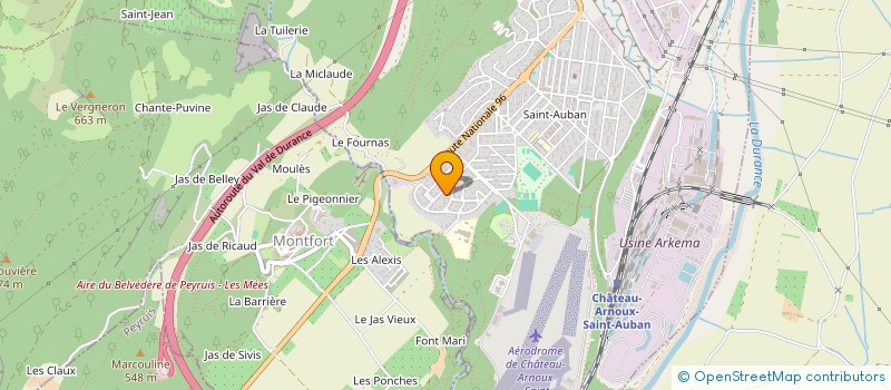 localisation de l'entreprise ASSOCIATION RAISONNANCE à CHATEAU ARNOUX SAINT AUBAN
