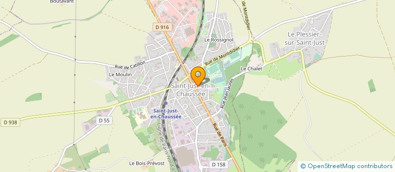 localisation de l'entreprise ASSOCIATION RALLYE RAID SPORTIF  SAINT-JUST-EN-CHAUSSEE