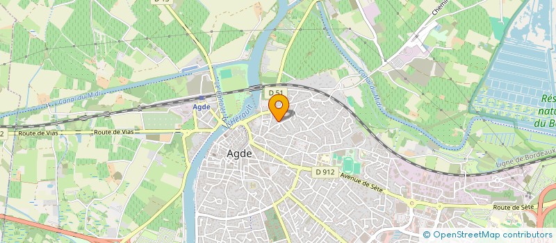 localisation de l'entreprise ASSOCIATION RANDO AGDE LANGUEDOC  AGDE