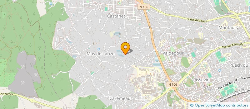 localisation de l'entreprise ASSOCIATION RANDONNEE PEDESTRE VOIE TROBADOR  NIMES