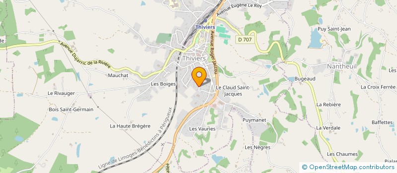 localisation de l'entreprise ASSOCIATION RAQS HAYATI à THIVIERS