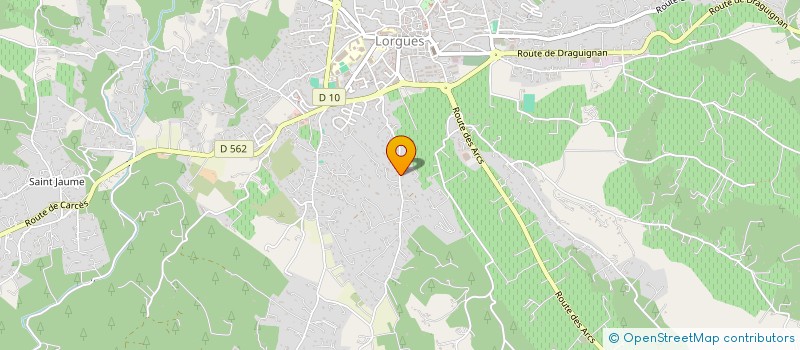 localisation de l'entreprise ASSOCIATION RAQUETTES SUD  LORGUES