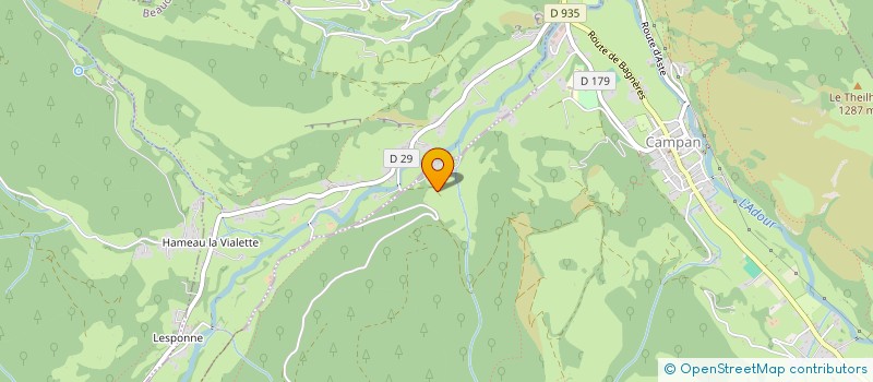 localisation de l'entreprise ASSOCIATION RAS L'BAL  CAMPAN