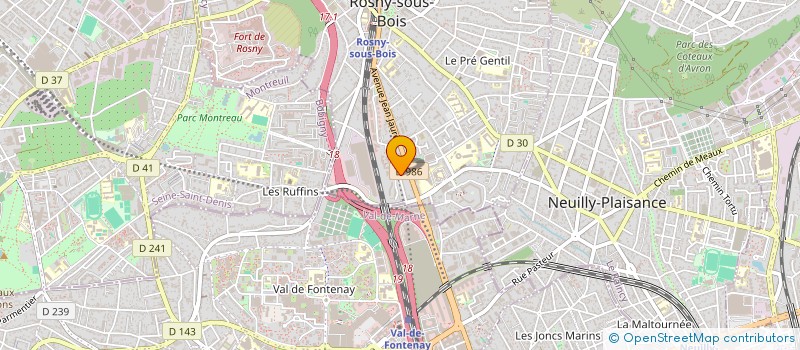 localisation de l'entreprise ASSOCIATION RASG à ROSNY-SOUS-BOIS