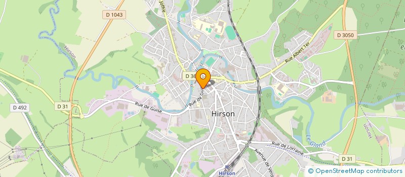 localisation de l'entreprise ASSOCIATION RASSENFOSSE à HIRSON