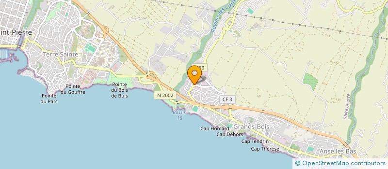 localisation de l'entreprise ASSOCIATION RAVINE DES CAFRES D'AIDE AU DEVELOPPEMENT ET A L'EPANOUISSEMENT à SAINT-PIERRE