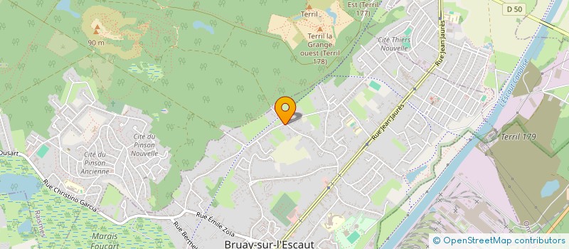 localisation de l'entreprise ASSOCIATION RAYMOND QUENEAU à BRUAY-SUR-L'ESCAUT