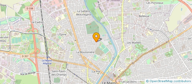 localisation de l'entreprise ASSOCIATION RAYPERCUSSION à LE MANS