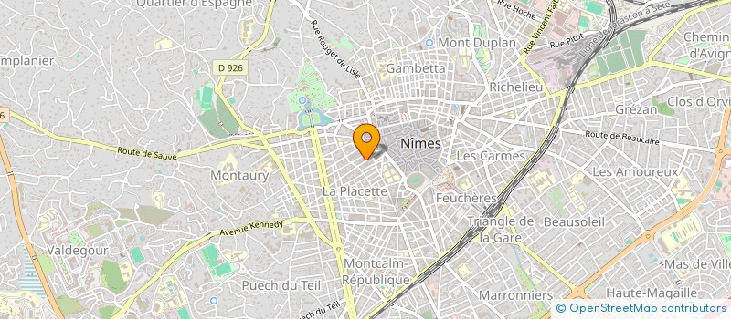 localisation de l'entreprise ASSOCIATION RE-GARD  NIMES