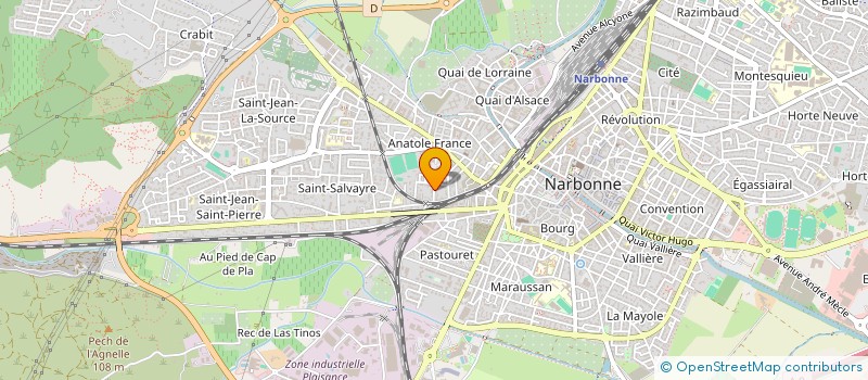 localisation de l'entreprise ASSOCIATION RE-SI  NARBONNE