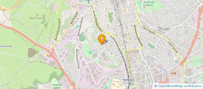 localisation de l'entreprise ASSOCIATION REAGIR LOI 1901  SAINT-ETIENNE