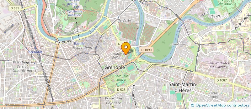 localisation de l'entreprise ASSOCIATION REANIMATION GRENOBLE  GRENOBLE