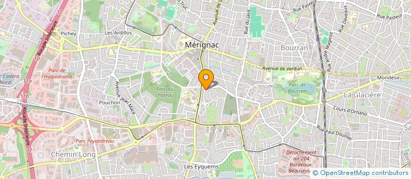 localisation de l'entreprise ASSOCIATION REBOND MEDULLAIRE  MERIGNAC