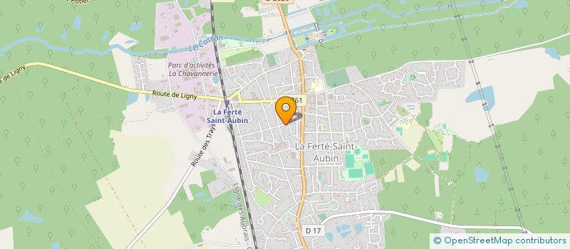 localisation de l'entreprise ASSOCIATION RECRE' ACTION à LA FERTE-SAINT-AUBIN