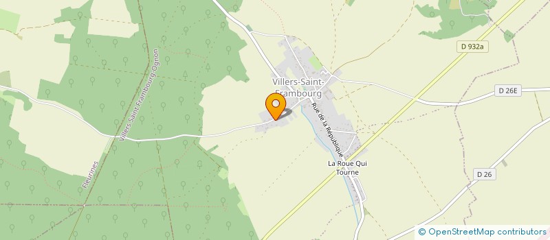 localisation de l'entreprise ASSOCIATION RECREACTION  VILLERS-SAINT-FRAMBOURG-OGNON