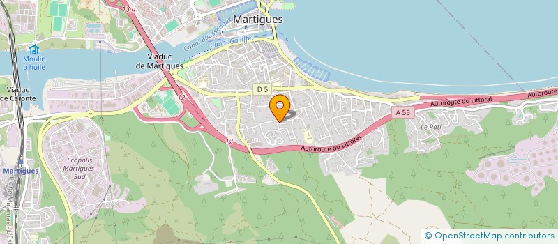 localisation de l'entreprise ASSOCIATION RECREATIVE  MARTIGUES