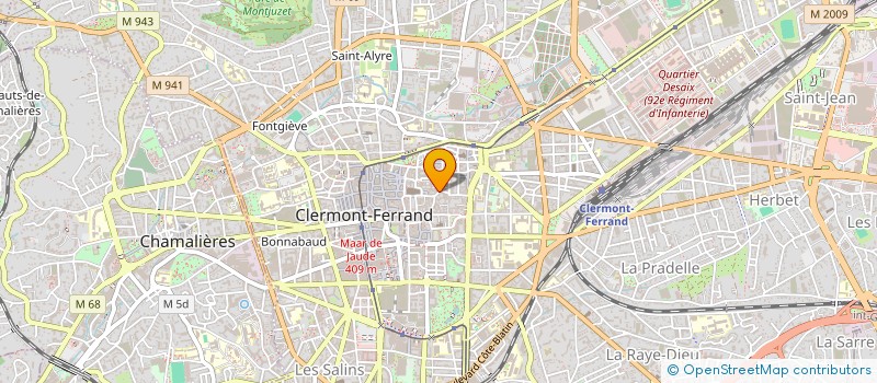 localisation de l'entreprise ASSOCIATION RECYCL'ART AUVERGNE  CLERMONT FERRAND