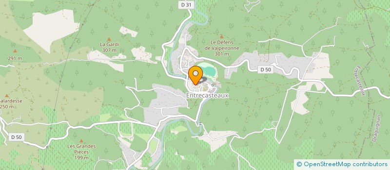 localisation de l'entreprise ASSOCIATION RECYCLAGE DU PAYS BRIGNOLAIS  ENTRECASTEAUX