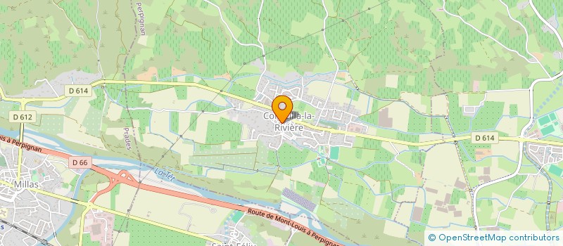 localisation de l'entreprise ASSOCIATION RECYCLE +  CORNEILLA-LA-RIVIERE