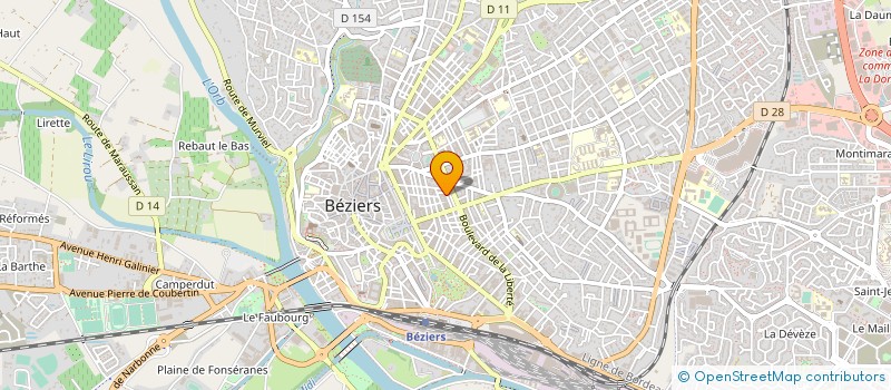 localisation de l'entreprise ASSOCIATION REEVANVER à BEZIERS