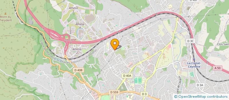 localisation de l'entreprise ASSOCIATION REFLEXOLOGIE MILLE ET UN PIEDS  LA CIOTAT