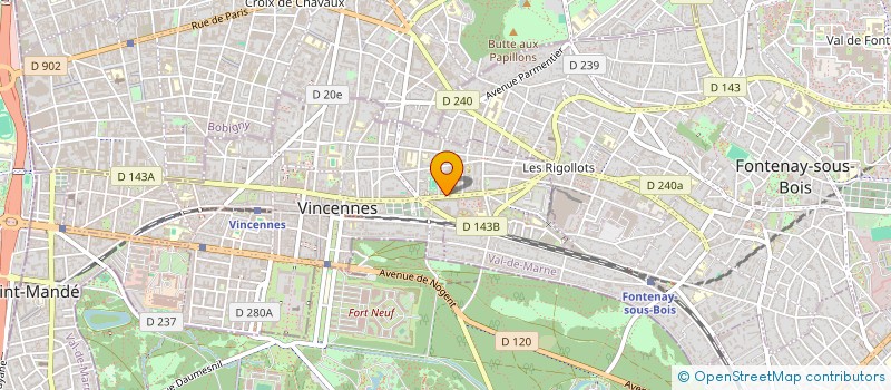 localisation de l'entreprise ASSOCIATION REGARD 9 SUR LES HANDICAPS à VINCENNES