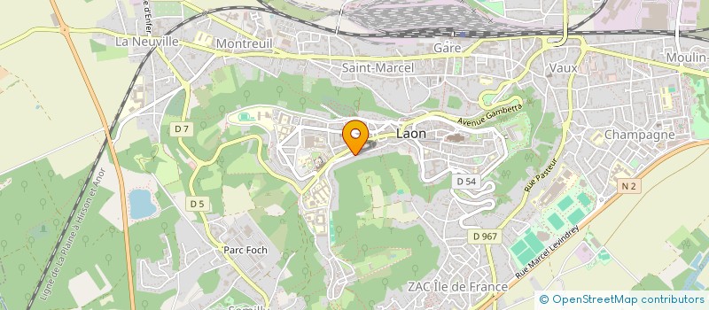 localisation de l'entreprise ASSOCIATION REGARD TRISOMIE 21 à LAON