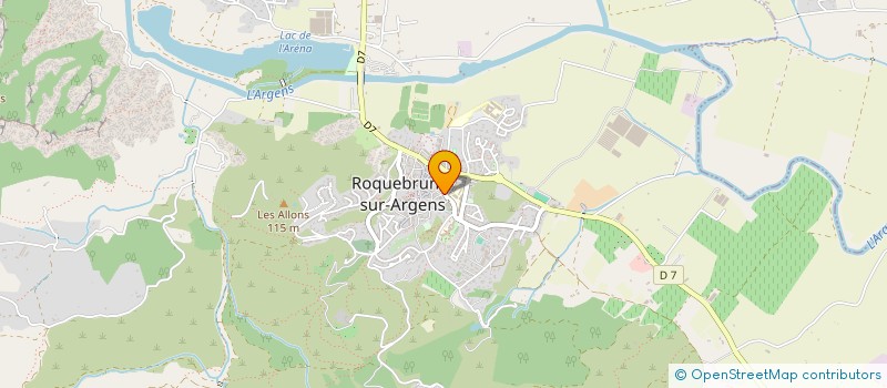 localisation de l'entreprise ASSOCIATION REGARDS CROISES  ROQUEBRUNE-SUR-ARGENS