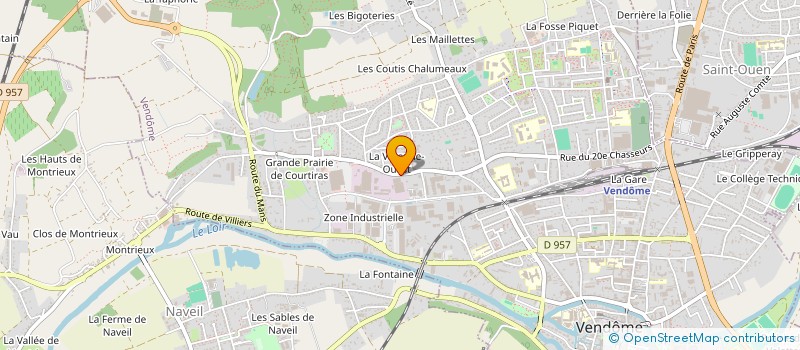 localisation de l'entreprise ASSOCIATION REGIE DE QUARTIER à VENDOME