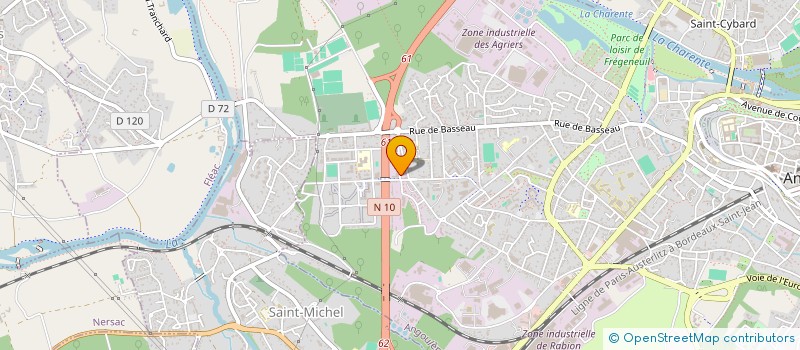 localisation de l'entreprise ASSOCIATION REGIE URBAINE à ANGOULEME