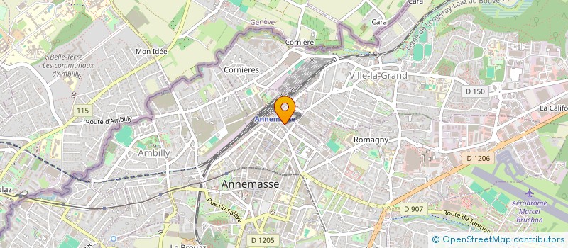 localisation de l'entreprise ASSOCIATION REGION LEMAN POUR LES ENFANTS DU MONDE à ANNEMASSE
