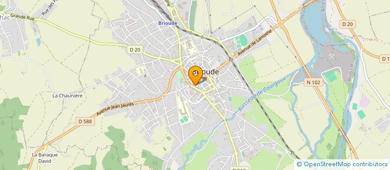 localisation de l'entreprise ASSOCIATION REGIONALE ACCUEIL PAYSAN AUVERGNE-RHONE-ALPES  BRIOUDE