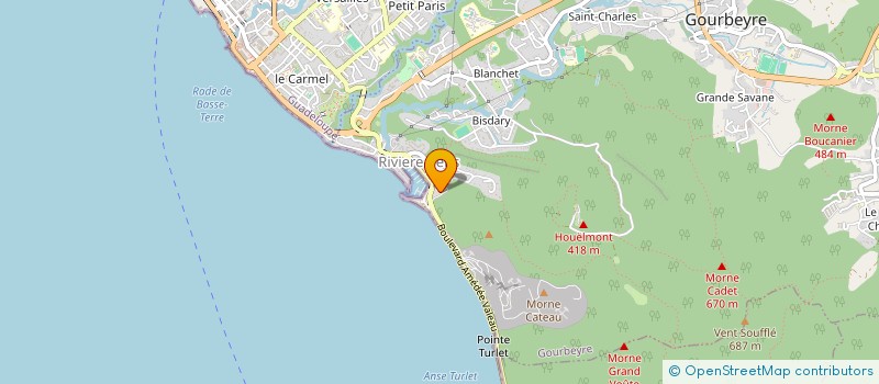 localisation de l'entreprise ASSOCIATION REGIONALE ARTISTISTIQUE ET ARTISANALE DE LA GUADELOUPE à GOURBEYRE
