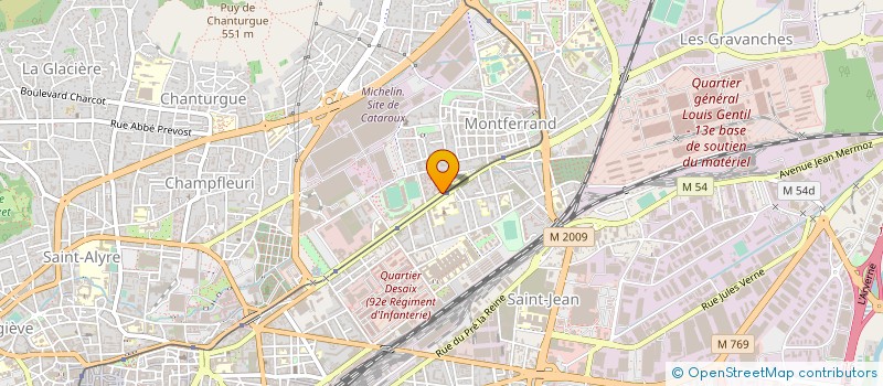 localisation de l'entreprise ASSOCIATION REGIONALE AUVERGNE DE L'UNION SOCIALE POUR L'HABITAT  CLERMONT-FERRAND